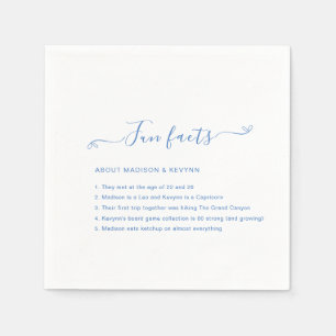 Fun Facts   Blue Wedding Napkins