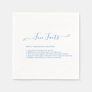 Fun Facts   Blue Wedding Napkins