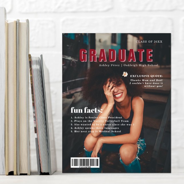 Fun Facts | Graduate Magazine Cover Photo  Announcement (Creator Uploaded)