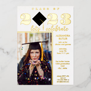 Fun Facts Photo Bold Script Class 2023 Graduation