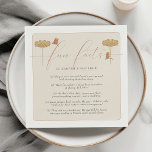 Fun Facts Vintage Dragonflies Orange Party Napkin<br><div class="desc">Add a playful touch to your special day with our 'Fun Facts' wedding napkins, customised with charming anecdotes from your unique love story. Crafted with elegance and minimalism, this set features a vintage font. It's more than just a napkin - a conversation starter, a smile-sparker, a keepsake. Picture your guests...</div>