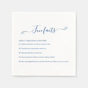 Fun Facts Wedding Napkins