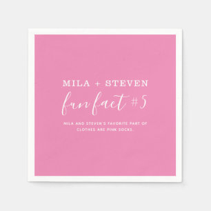 Fun Facts Wedding  Napkins