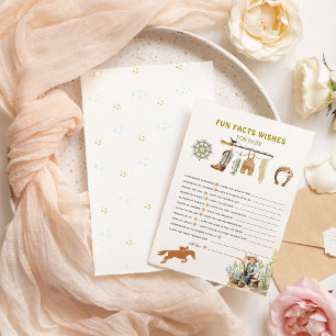 Fun Facts Wishes Game Fisherman Derby Baby Shower