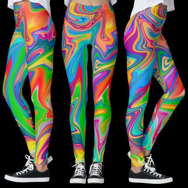 Fun Fair Colour Swirl Leggings (Creator Uploaded)