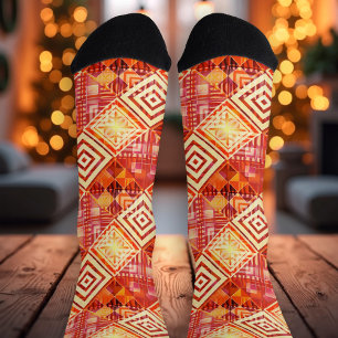 Fun Fall Christmas Creative Pattern Socks
