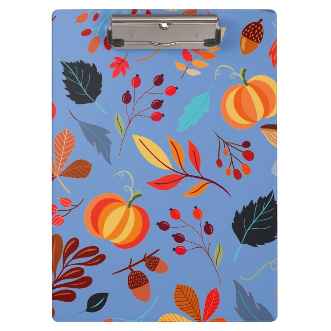 Fun fall harvest pattern clipboard (Front)