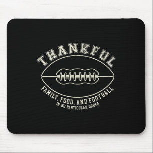 Fun Fall Thanksgiving Thankful For Footll Design  Mouse Mat