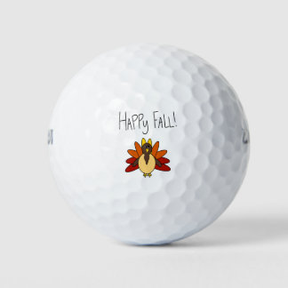 Fun Fall Turkey Golf Balls