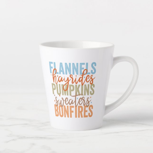 Fun Fall Vibes Latte Mug (Right)