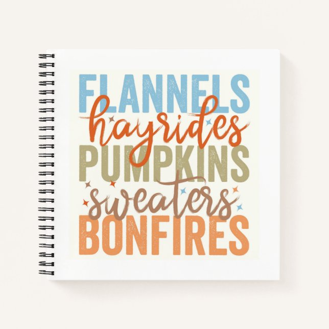 Fun Fall Vibes Notebook (Front)