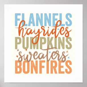 Fun Fall Vibes Poster