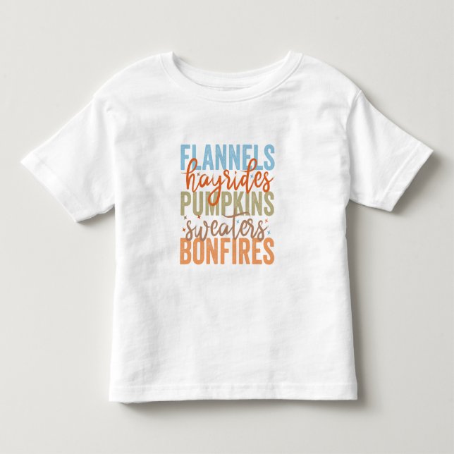 Fun Fall Vibes Toddler T-Shirt (Front)