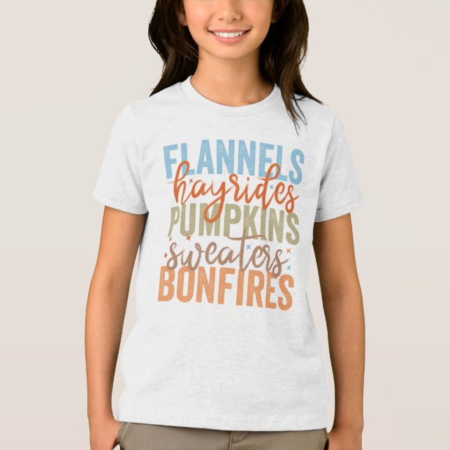 Fun Fall Vibes Tri-Blend Shirt (Front)
