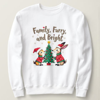 Fun Family Christmas Forest Animals T-shirt Sweatshirt