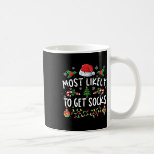 Fun Family Christmas Pyjamas Most Likely To Get So Coffee Mug