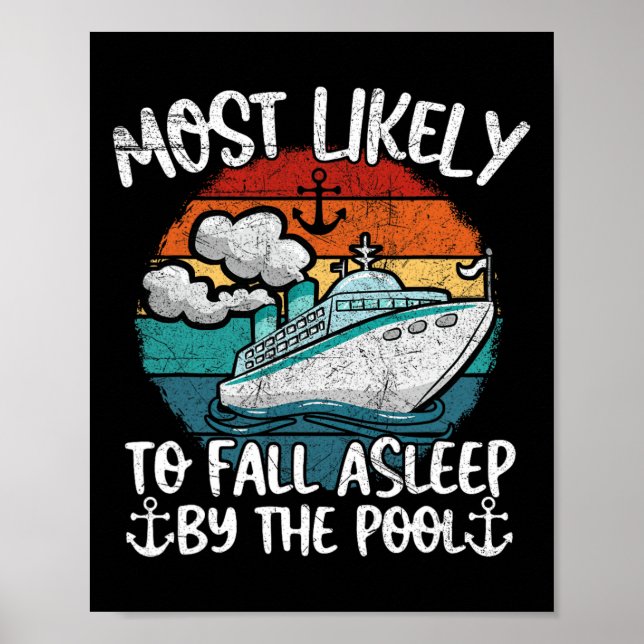 Fun Family Cruise Most Likely To Fall Asleep Be Th Poster (Front)
