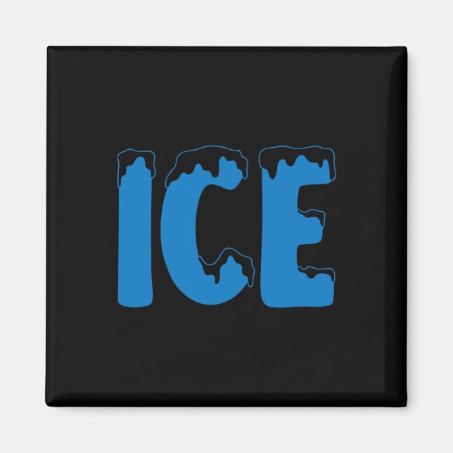 Fun Family Halloween Costume Ice and Ba Magnet (Front)
