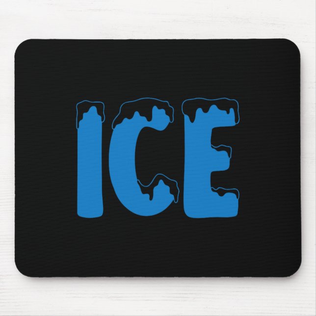 Fun Family Halloween Costume Ice and Ba Mouse Mat (Front)