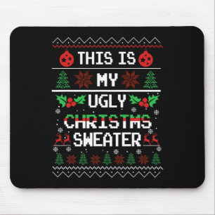 Fun Family Matching Christmas Ugly Xmas Mouse Mat