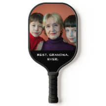 Fun Family Photo Typography Text Best Grandma Ever