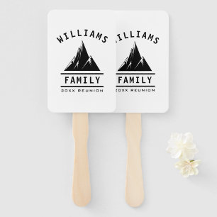 Fun Family Reunion Camping Nature Summer Vacation Hand Fan