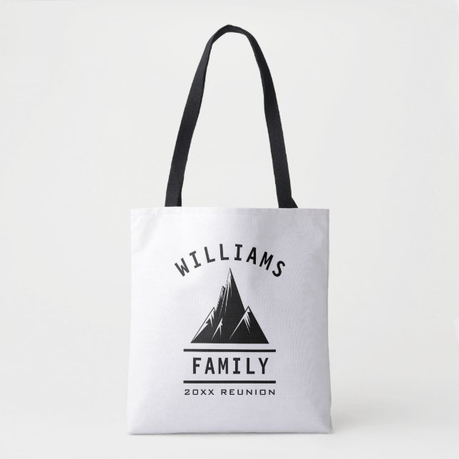 Fun Family Reunion Camping Nature Summer Vacation Tote Bag (Front)