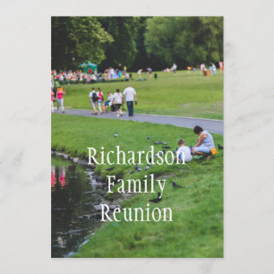 Fun Family Reunion Custom Family Photo Invitation