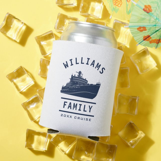 Fun Family Reunion Summer Vacation Sea Cruise Ship Can Cooler (In Situ Summer)