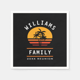 Fun Family Reunion Summer Vacation Tropical Beach Napkin