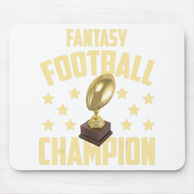 Fun Fantasy Football Champion Draught Party  Mouse Mat (Front)