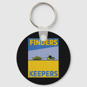 Fun Farmer Tractor Ukraine Flag Support Finders Ke Key Ring