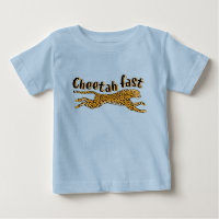 Fun Fast Cheetah Cat Kids Childs Animal T-Shirt
