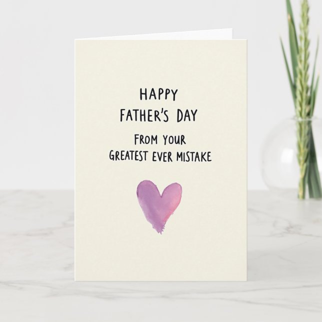 Fun Fathers Day Art Card (Front)