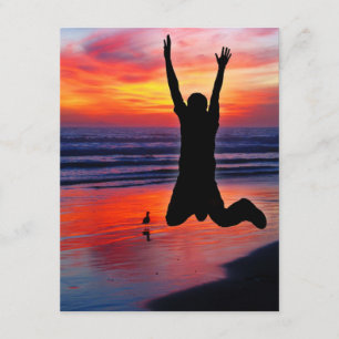 Fun Father's Day Beach Jump Invitation