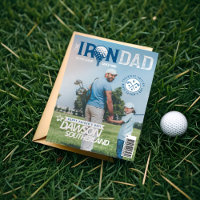 Fun Father's Day Dad golf Lover Photo Magazine