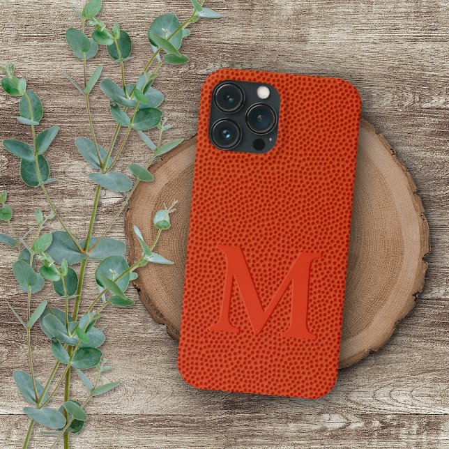 Fun Faux Basketball Leather Skin Texture Pattern Case-Mate iPhone Case