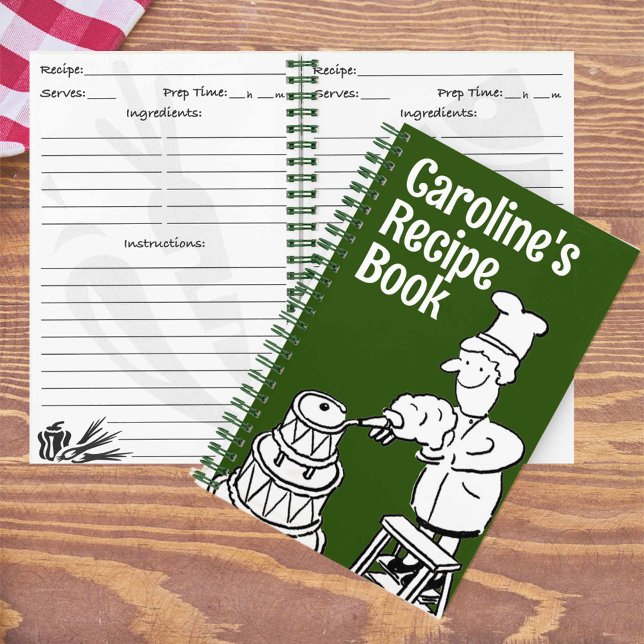 Fun Female Cook's Cookery Recipe Notebook (Creator Uploaded)