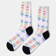 fun feminist pride socks
