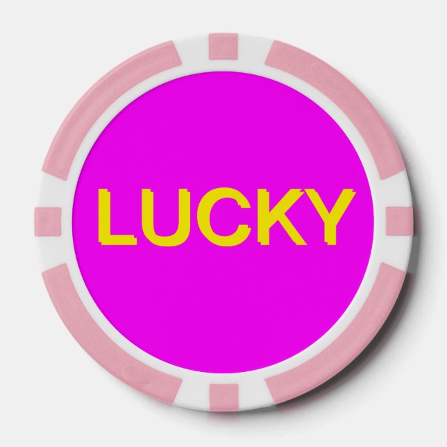 Fun Festive Lucky Spring Festival Poker Chips (Front)