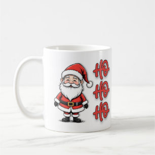 Fun Festive Santa Claus Ho Ho Ho Christmas Coffee Mug