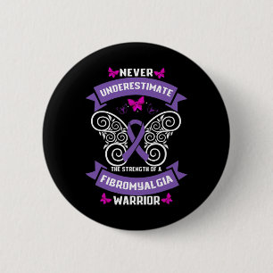 Fun Fibromyalgia Warrior Awareness 1  6 Cm Round Badge
