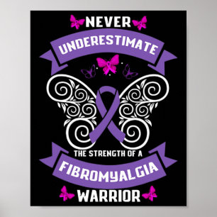 Fun Fibromyalgia Warrior Awareness 1 Poster