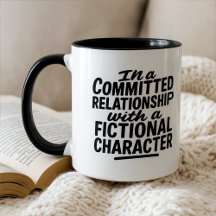 Fun Fiction Book Reader In a Relationship Saying
