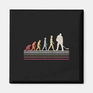 Fun Field Hockey Evolution Of Man Sport Retro Vint Magnet