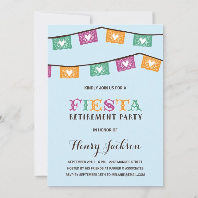 Fun Fiesta | Retirement Party Invitation (Front)