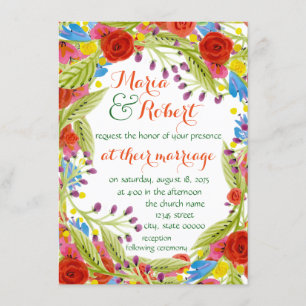 Fun Fiesta Wedding Invitation