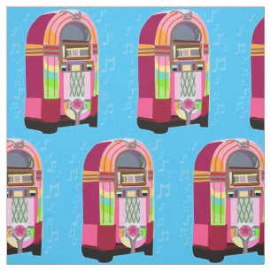 Fun Fifties Jukeboxes Fabric