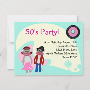 Fun Fifties Sock Monkey Shindig