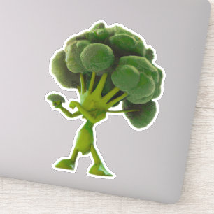 Fun Fighting Broccoli Sticker - Customisable Quirk